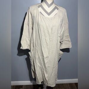 Soft Surroundings Cream Lounge Dress